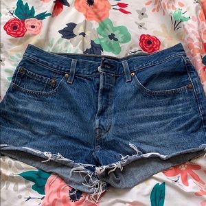 Levi high rise 501 shorts